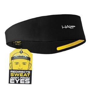 Halo Super Wide II Black Sweatband